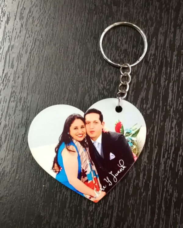 Personalized Photo Keychain Collection – Multiple Shapes - Image 3