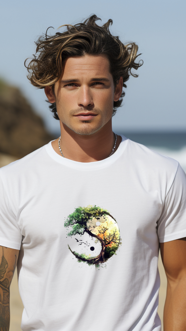 Yin Yang Nature T-Shirt – Balance in Style