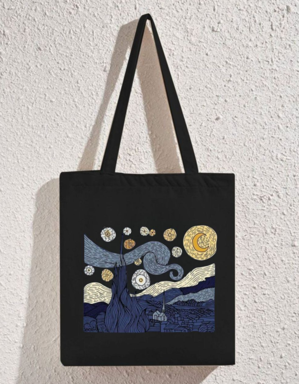 Starry Skyline Vibes Tote Bag