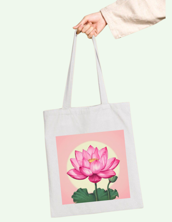 Customize 🌸 Lotus Blossom Tote Bag