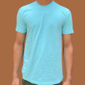 🌊 Aqua Blue Plain T-Shirt