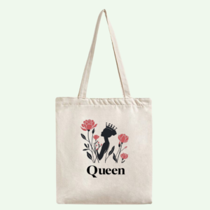 Eco-Friendly "Queen" Canvas Tote Bag