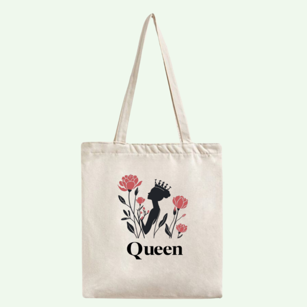 Eco-Friendly "Queen" Canvas Tote Bag