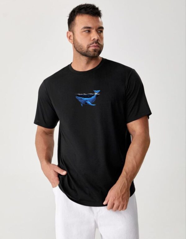 Ocean Whale Graphic T-Shirt – Dive Into Style