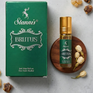 stannis brutus attar roll on 6 ml long lasting alcohol free fragrance for women and men pocket perfume travel friendly