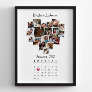 a4 collage photo frame – personalized multi photo wall decor | uv plastic frame mlprinthub
