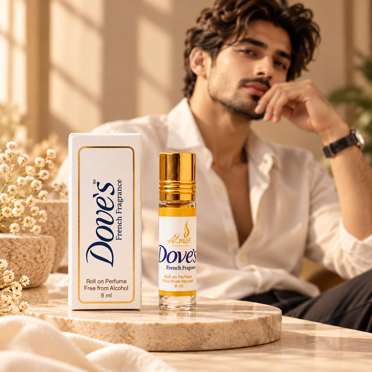 Dove Attar Roll on Perfume | Dove's Roll On Attar - French Fragrance, 8 ml