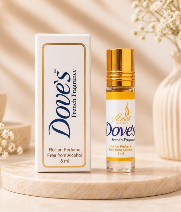almas doves roll on perfume 8ml alcohol free long lasting fragrance for men and women