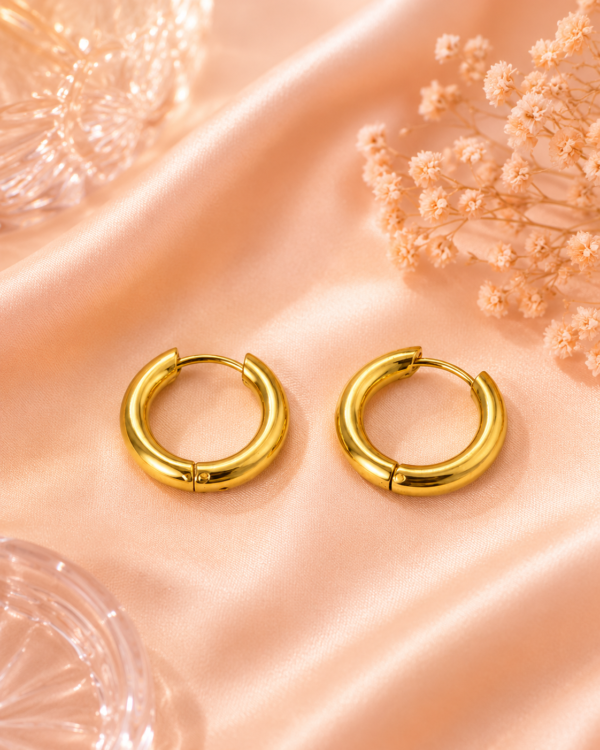 Huggie Hoop Earrings Anti Tarnish