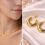 curve hoop earrings anti tarnish
