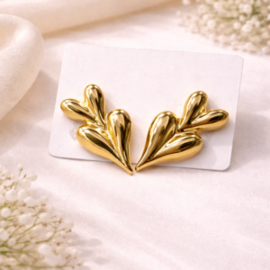 petal earrings for women anti tarnish