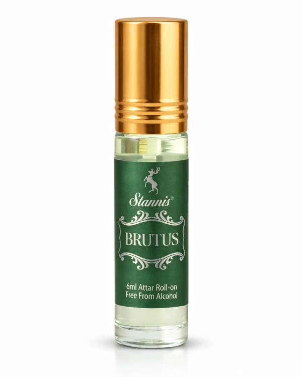 stannis brutus attar roll on 6 ml long lasting alcohol free fragrance for women and men pocket perfume travel friendly