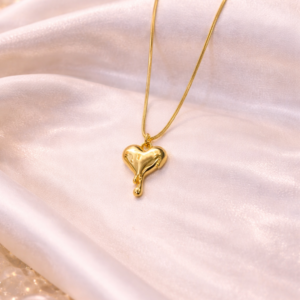 heart pendant necklace for women anti tarnish