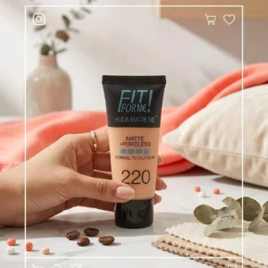 fit for me huda matte foundation 220