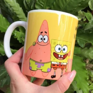 spongebob cartoon printed mug – premium custom ceramic cup | mlprinthub