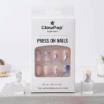 press on nails – glow pop sassy nails (12 pcs) neutral & comfortable
