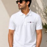 custom premium white polo t shirt
