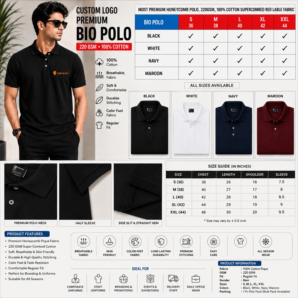 custom logo black polo t shirt custom logo black polo t shirt