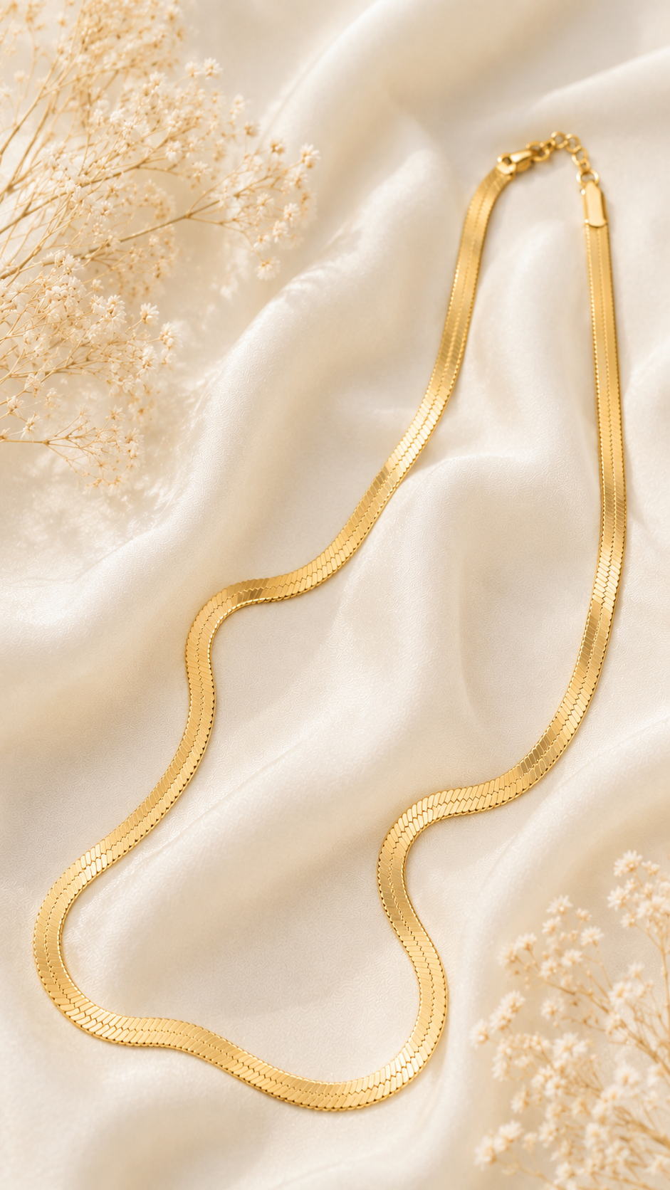Anti Tarnish Snake Chain Necklace for Women
