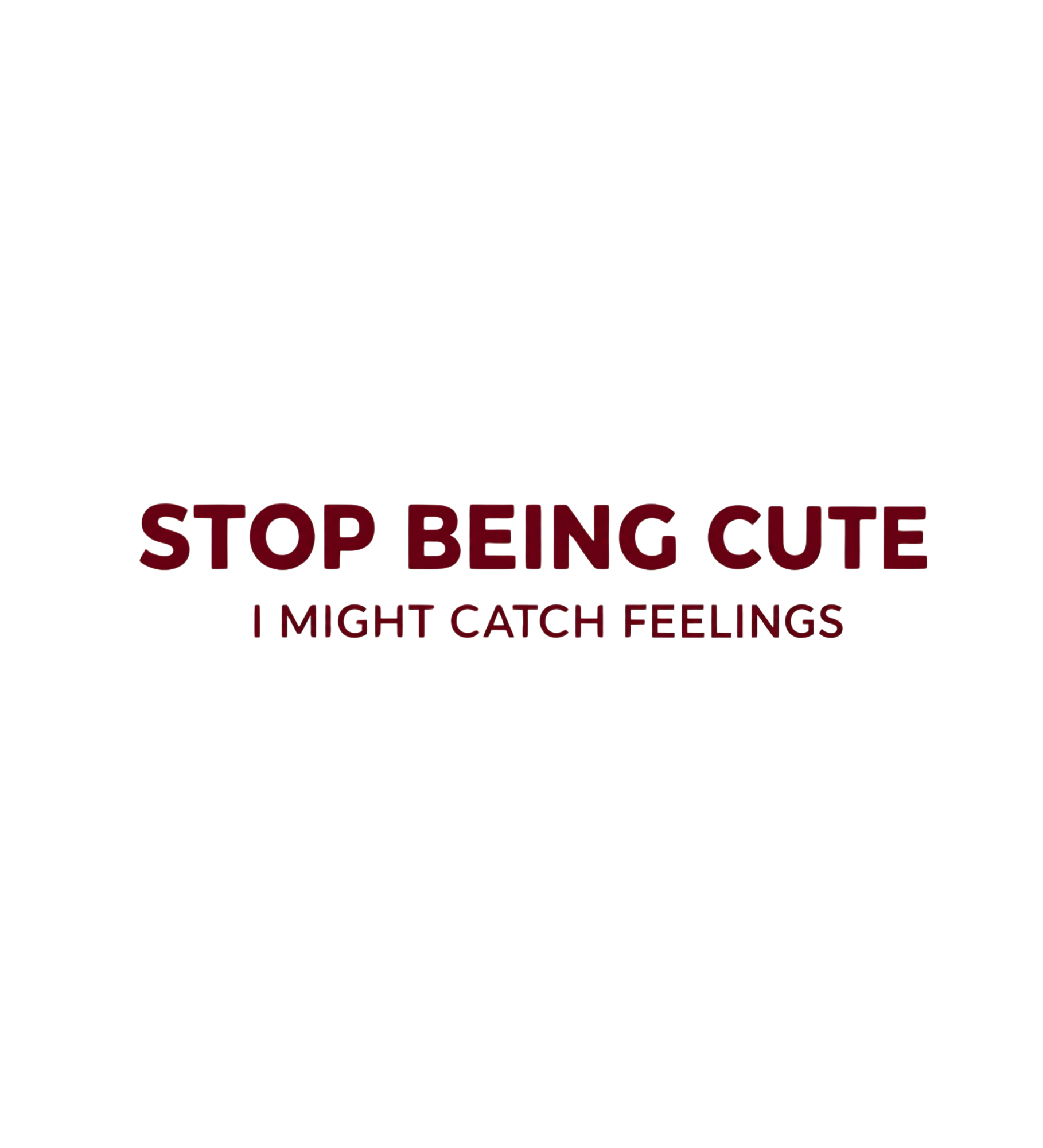 Cute Warning Printed T-Shirt