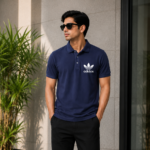 premium navy blue polo t shirt