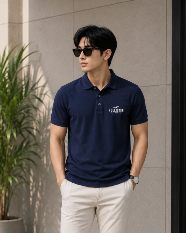 custom logo premium navy blue polo t shirt for men | bulk order corporate & staff uniform
