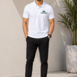 premium white polo t shirt