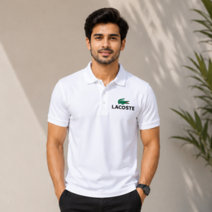 premium white polo t shirt