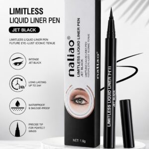 maliao limitless liquid liner pen – jet black (waterproof & smudge proof)