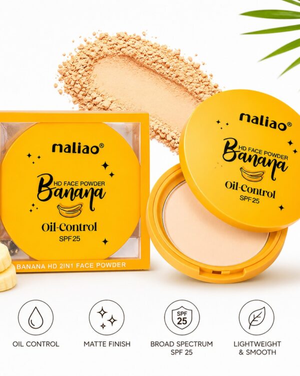 maliao banana hd face powder – oil control spf 25