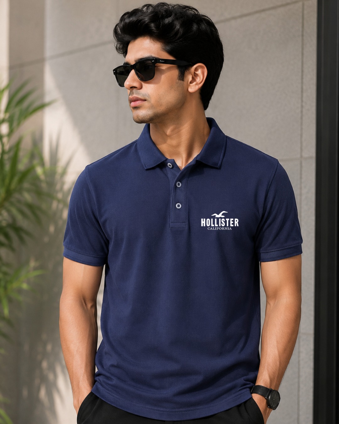 premium navy blue polo t shirt Premium navy blue custom logo polo t shirt for men