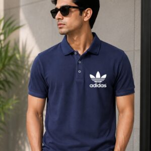 premium navy blue polo t shirt
