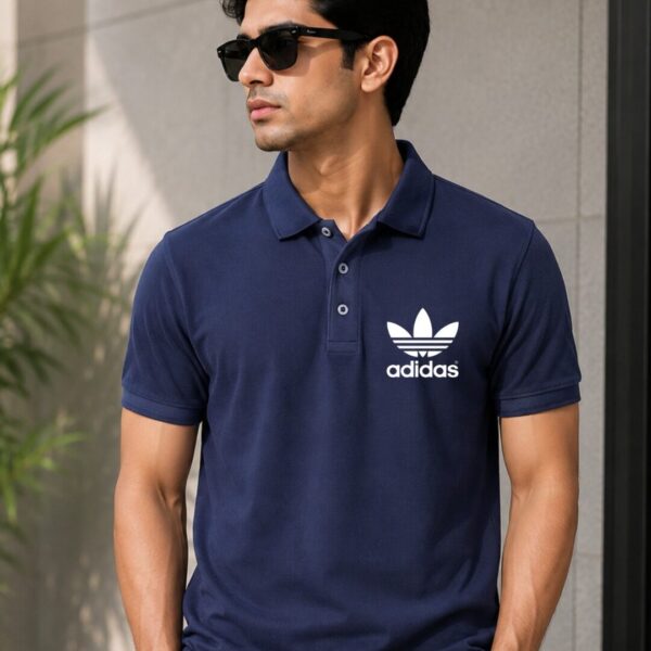 premium navy blue polo t shirt
