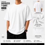 premium oversized cotton t shirt – white
