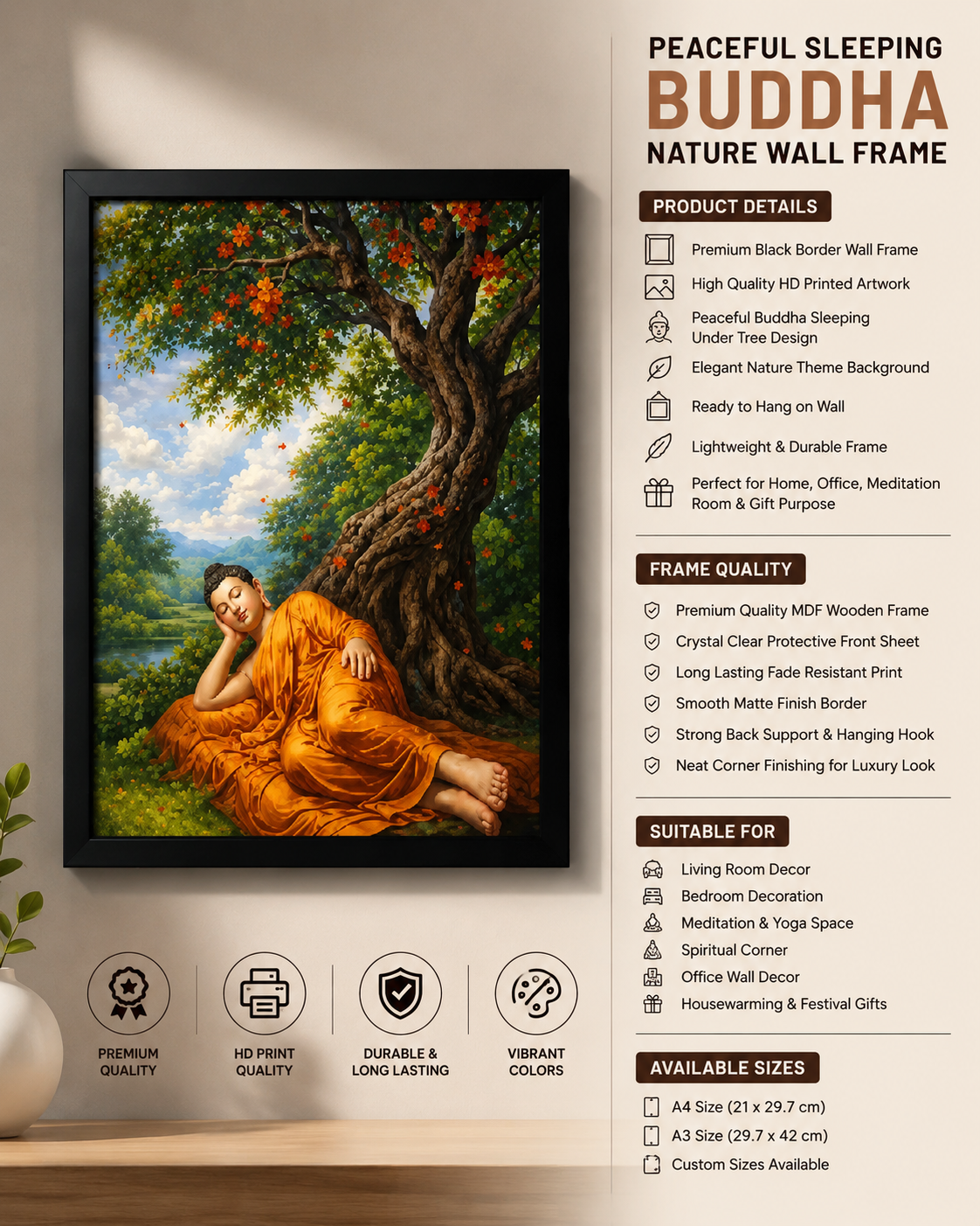 peaceful sleeping buddha photo frame peaceful sleeping buddha photo frame