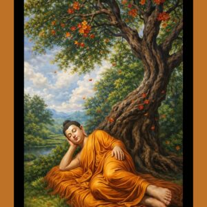 Spiritual Buddha wall painting frame for home decor