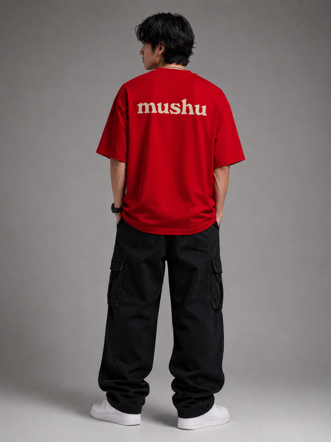 Mushu Dragon Oversized T-Shirt for Men | Japanese Dragon Graphic Streetwear Tee