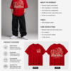 mushu dragon oversized t shirt for men | japanese streetwear graphic printed tee