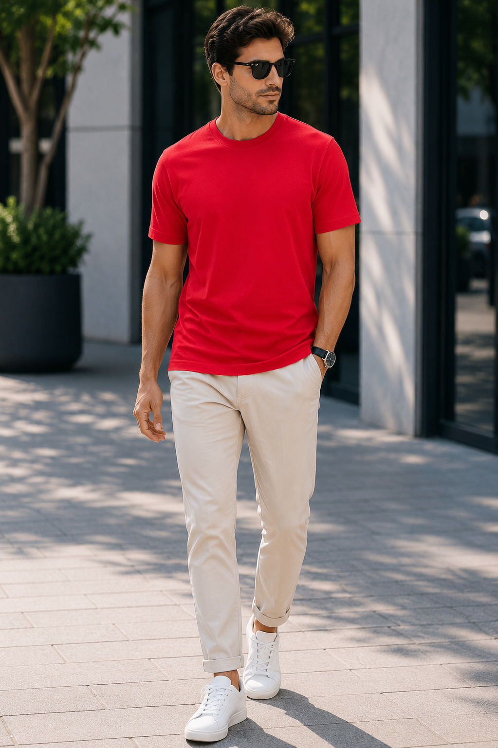 red regular fit t shirt for men | 180 gsm bio wash round neck cotton t shirt red regular fit t shirt for men | 180 gsm bio wash round neck cotton t shirt
