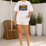 oversized white t shirt – mast malang marathi graphic print
