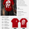 gojo satoru anime oversized t shirt for men | jujutsu kaisen back print graphic tee