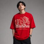 mushu dragon oversized t shirt for men | japanese streetwear graphic printed tee