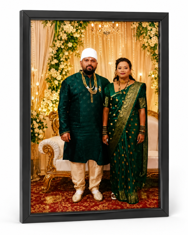 Personalized Photo Frame 21 x 32 cm | Custom HD Printed Wooden Photo Frame