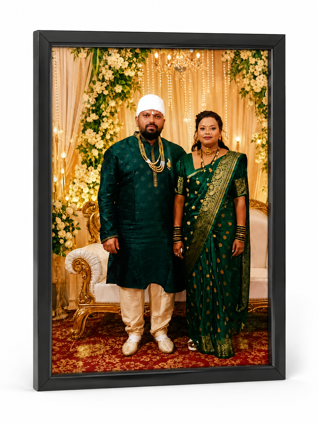 Personalized Photo Frame 21 x 32 cm | Custom HD Printed Wooden Photo Frame