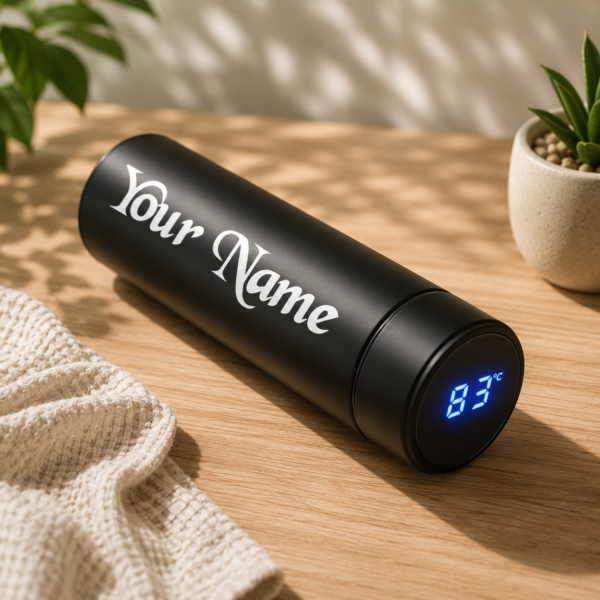 Personalized LED Temperature Water Bottle