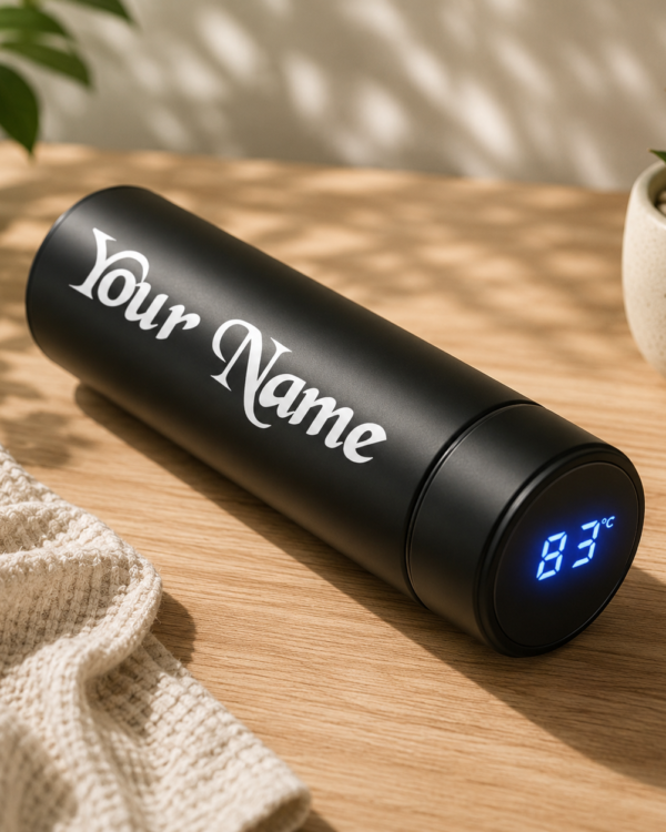 Personalized LED Temperature Water Bottle