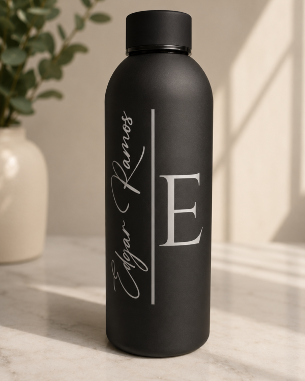 Personalized Name Water Bottle  | Custom Name Printed Stainless Steel Insulated Bottle