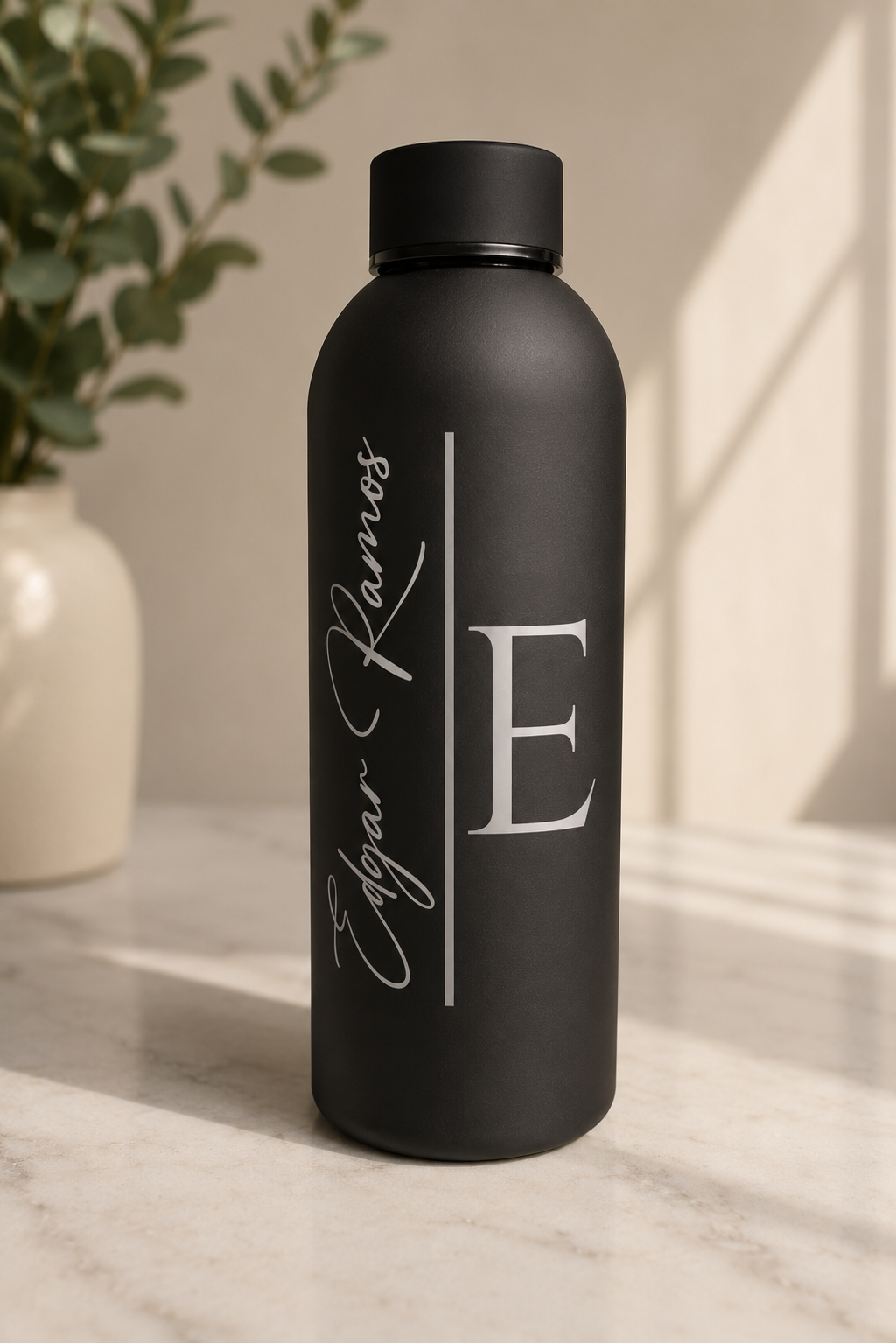 Personalized Name Water Bottle  | Custom Name Printed Stainless Steel Insulated Bottle