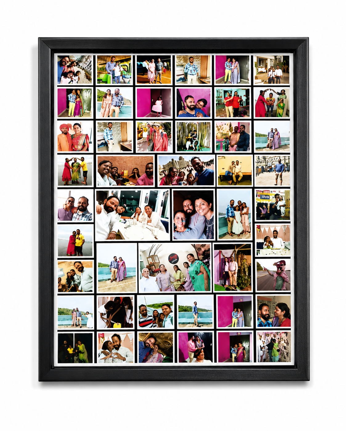 Personalized Photo Collage Frame A3 | Custom Multi Photo Memory Frame