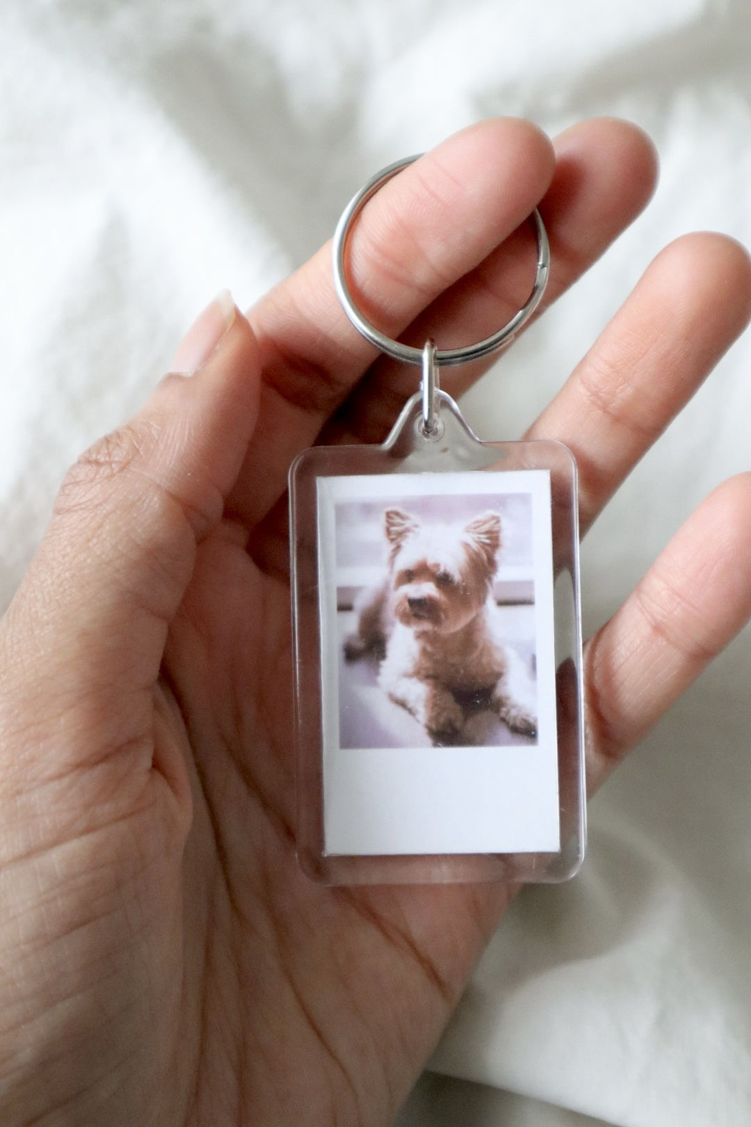 Personalized Acrylic Polaroid Photo Keychain | Custom Mini Photo Keyring | Personalized Picture Gift